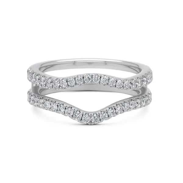 14K White Gold Diamond Contour Ring Guard Paul Bensel Jewelers Yuma, AZ