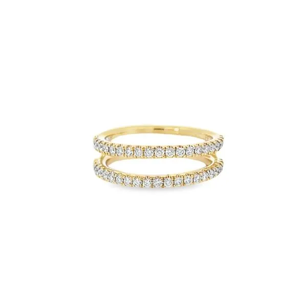 14K Yellow Gold 0.55 ctw French V-Split Diamond Ring Guard Paul Bensel Jewelers Yuma, AZ