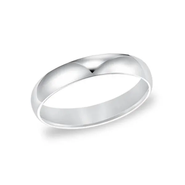 14K White Gold 5 mm Low Dome Comfort Fit Band Paul Bensel Jewelers Yuma, AZ