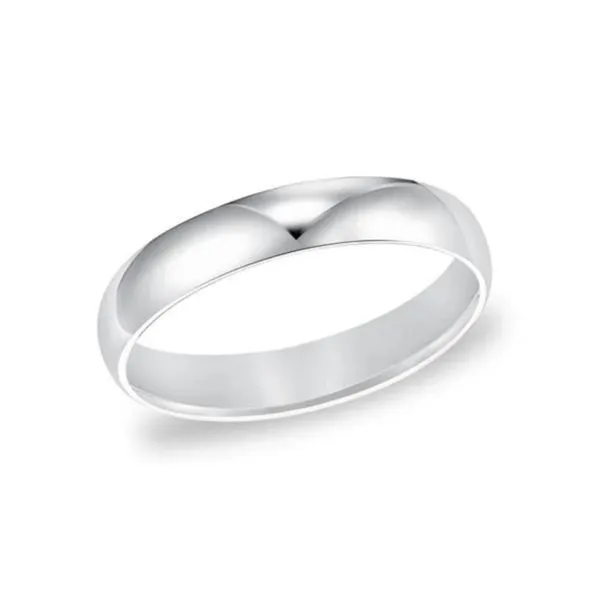 14K White Gold 5 mm Low Dome Comfort Fit Band Paul Bensel Jewelers Yuma, AZ