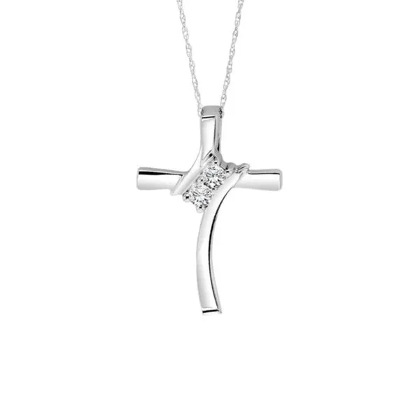 Sterling Silver Two Stone Diamond Necklace Paul Bensel Jewelers Yuma, AZ