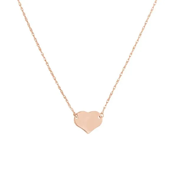 14K Rose Gold Mini Heart Necklace Paul Bensel Jewelers Yuma, AZ