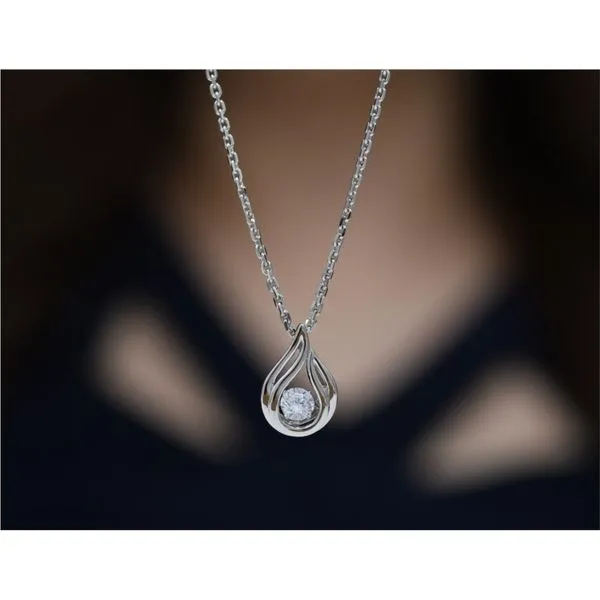 Diamond Simulant Pendant/Necklace Image 2 Paul Bensel Jewelers Yuma, AZ