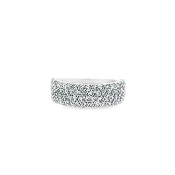 14K White Gold 1.20 ctw Lab Grown Diamond Pave Band Paul Bensel Jewelers Yuma, AZ