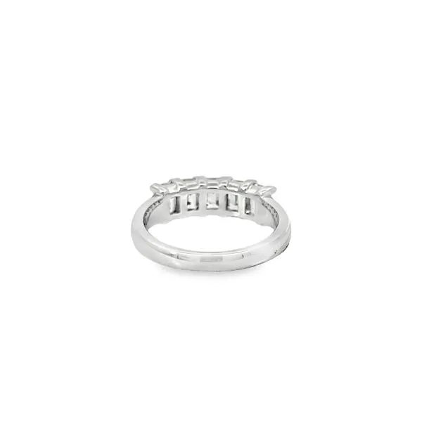 14K White Gold 1.90 ctw Lab Grown Emerald Cut Anniversary Band Image 2 Paul Bensel Jewelers Yuma, AZ