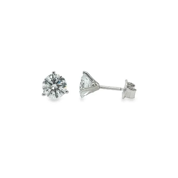 14K White Gold 2.00 ctw Round Lab Grown Diamond Studs Paul Bensel Jewelers Yuma, AZ