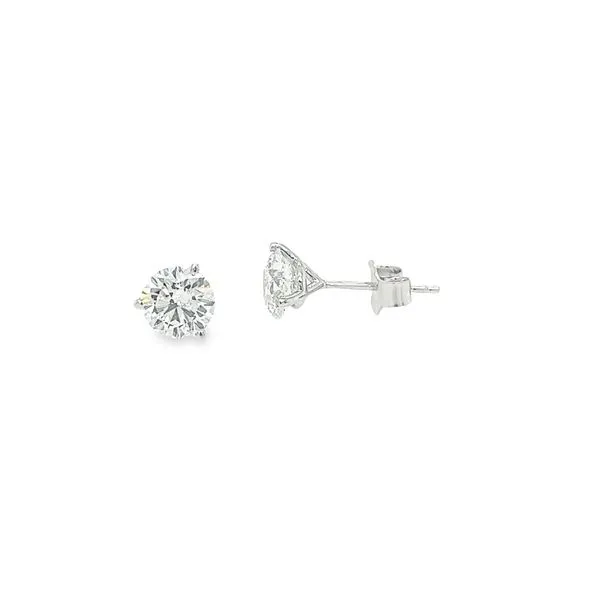 14K White Gold 2 ctw Lab Grown Martini Studs Paul Bensel Jewelers Yuma, AZ
