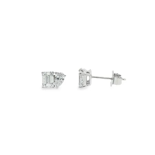 14K White Gold 1.16 ctw Toi Moi Lab Grown Diamond Studs Paul Bensel Jewelers Yuma, AZ