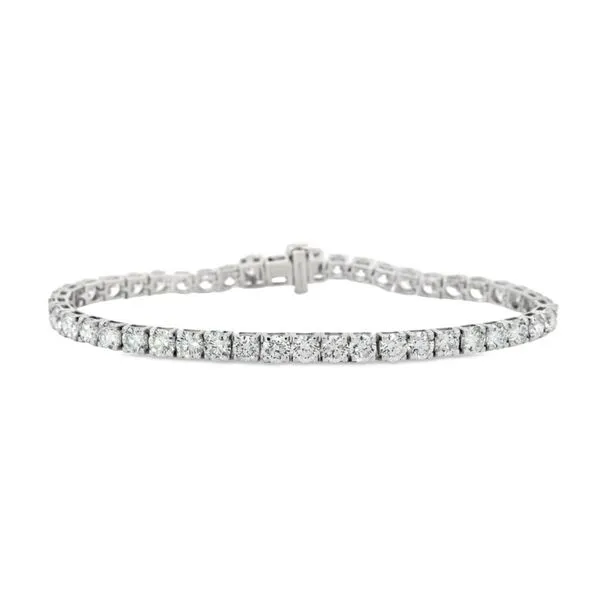 14K White Gold 10 ctw Lab Grown Diamond Tennis Bracelet Paul Bensel Jewelers Yuma, AZ