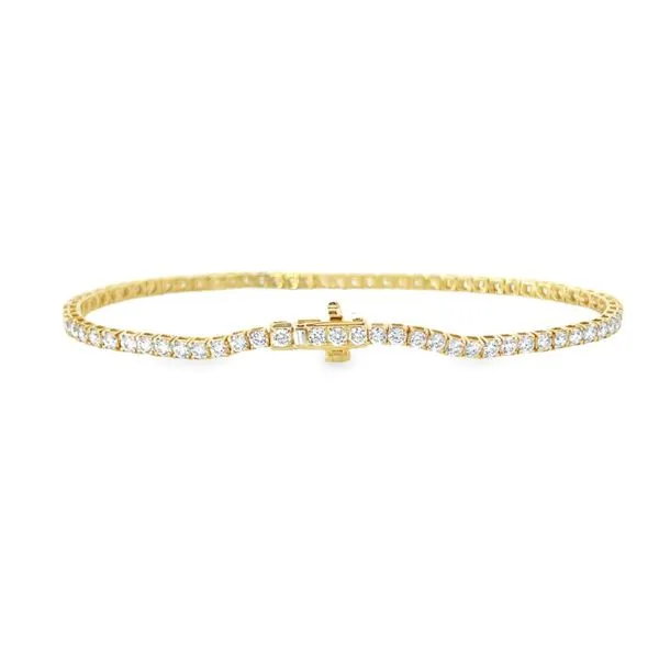 14K Yellow Gold 3 ctw Lab Grown Diamond Tennis Bracelet Image 2 Paul Bensel Jewelers Yuma, AZ