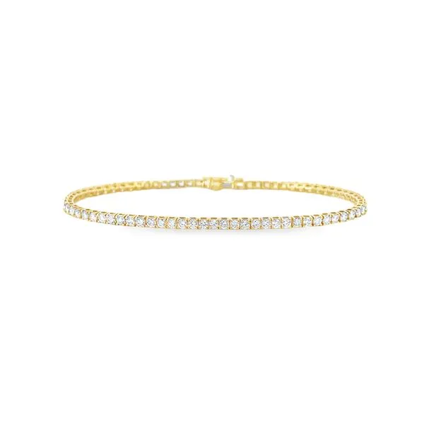 14K Yellow Gold 3 ctw Lab Grown Diamond Tennis Bracelet Paul Bensel Jewelers Yuma, AZ