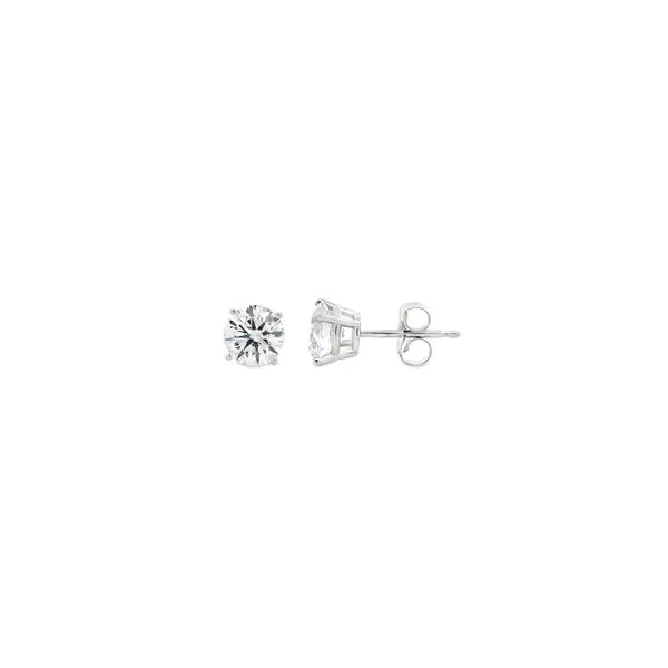 14K White Gold 1.5 ctw Lab Grown Diamond Studs Image 2 Paul Bensel Jewelers Yuma, AZ