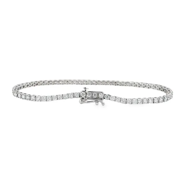 14K White Gold 3 ctw Lab Grown Diamond Tennis Bracelet Image 2 Paul Bensel Jewelers Yuma, AZ