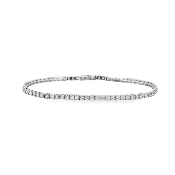 14K White Gold 3 ctw Lab Grown Diamond Tennis Bracelet Paul Bensel Jewelers Yuma, AZ