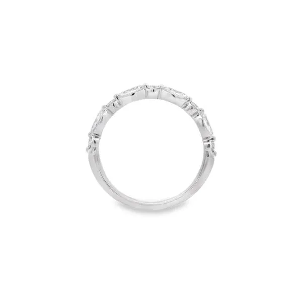14K White Gold 0.50 ctw Marquise/Dot Lab Grown Diamond Wedding Band Image 2 Paul Bensel Jewelers Yuma, AZ