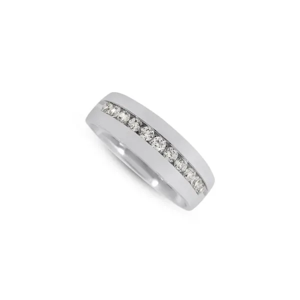 14K White Gold 1/2 ctw Lab Grown Diamond Band Image 3 Paul Bensel Jewelers Yuma, AZ
