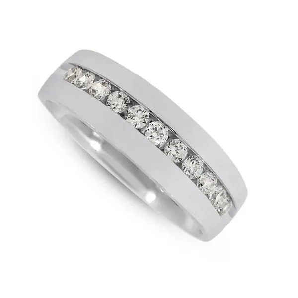 14K White Gold 1/2 ctw Lab Grown Diamond Band Paul Bensel Jewelers Yuma, AZ
