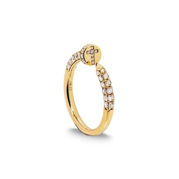14K Yellow Gold 0.78 ctw Nail Motif Diamond Fashion Ring Image 2 Paul Bensel Jewelers Yuma, AZ