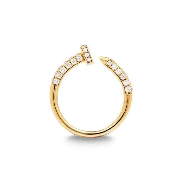 14K Yellow Gold 0.78 ctw Nail Motif Diamond Fashion Ring Image 3 Paul Bensel Jewelers Yuma, AZ