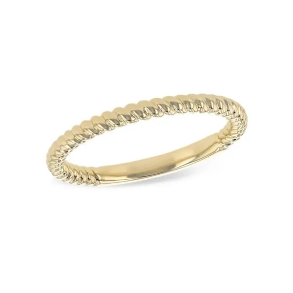 14K Yellow Gold 2 mm Twisted Rope Ring Image 2 Paul Bensel Jewelers Yuma, AZ