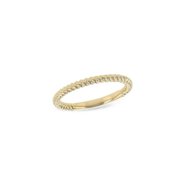 14K Yellow Gold 2 mm Twisted Rope Ring Image 4 Paul Bensel Jewelers Yuma, AZ