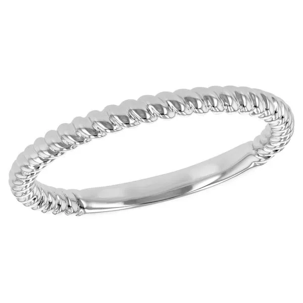 14K White Gold 2 mm Twisted Rope Ring Paul Bensel Jewelers Yuma, AZ