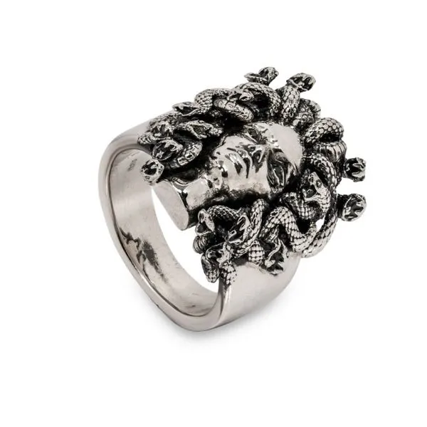 Men's Bensel Made Sterling Silver Medusa Ring Image 3 Paul Bensel Jewelers Yuma, AZ