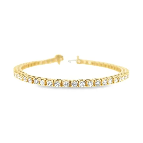 14K Yellow Gold 4 ctw Diamond Tennis Bracelet Paul Bensel Jewelers Yuma, AZ
