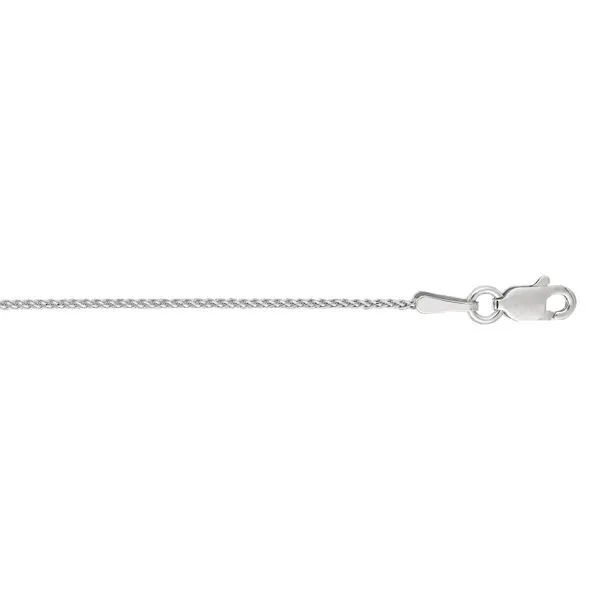 14K White Gold 1 mm D/C Wheat Chain - 18 inches Paul Bensel Jewelers Yuma, AZ