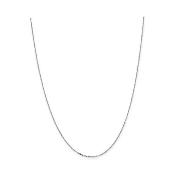 14K White Gold 1 mm D/C Adjustable Cable Chain - 18 inches Paul Bensel Jewelers Yuma, AZ