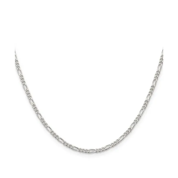 Sterling Silver Rhodium-Plated 2.25 mm Figaro Chain - 24 inches Paul Bensel Jewelers Yuma, AZ
