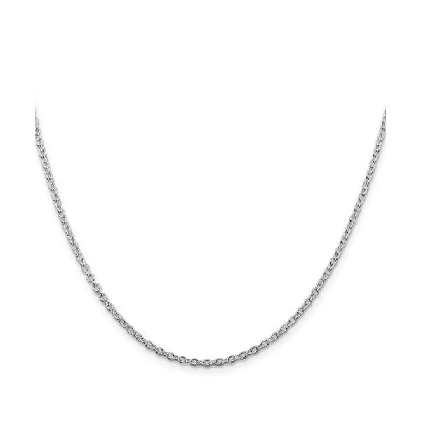 Sterling Silver Rhodium-Plated 2.25 mm Cable Chain - 24 inches Paul Bensel Jewelers Yuma, AZ