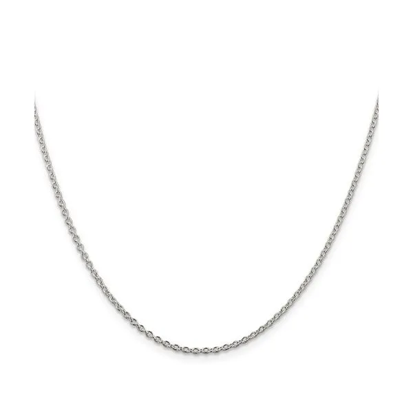 Sterling Silver Rhodium-Plated 1.95 mm Cable Chain - 20 inches Paul Bensel Jewelers Yuma, AZ