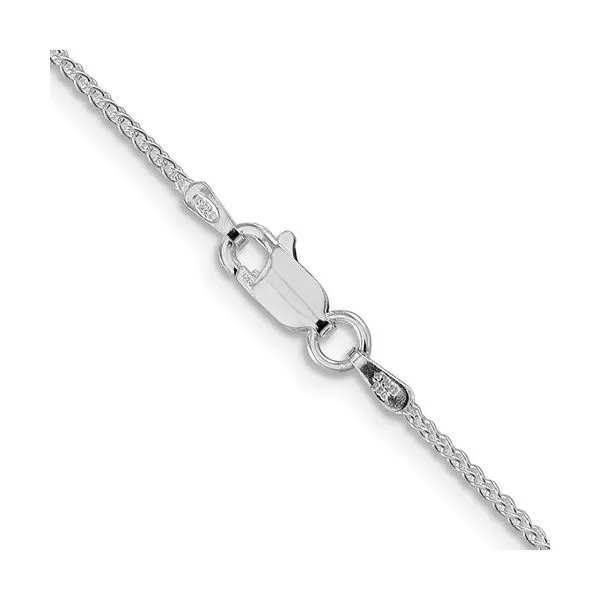 Sterling Silver Rhodium-Plated 1.25 mm Round Spiga Chain - 20 inches Image 2 Paul Bensel Jewelers Yuma, AZ