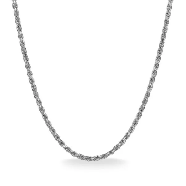 Sterling silver 4.4 mm Diamond Cut Rope Chain - 24 inches Paul Bensel Jewelers Yuma, AZ