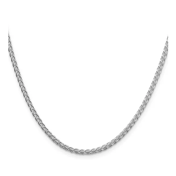Sterling Silver Rhodium-Plated 2.5 mm Round Spiga Chain - 24 inches Paul Bensel Jewelers Yuma, AZ