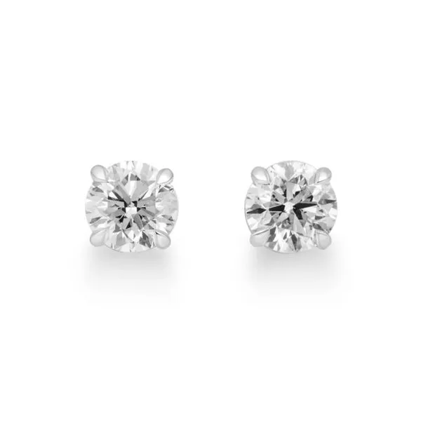 14K White Gold 2.02 ctw Round Diamond Studs Image 3 Paul Bensel Jewelers Yuma, AZ