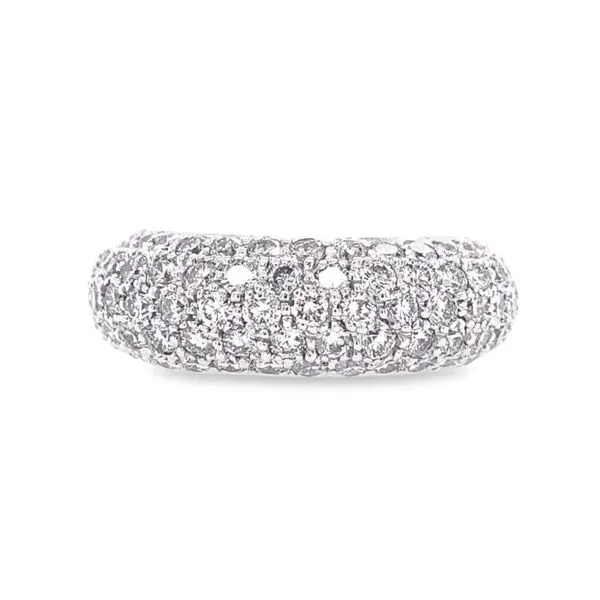 18K White Gold 3 ctw Pavé Diamond Band Paul Bensel Jewelers Yuma, AZ