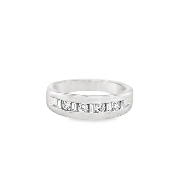 14K White Gold 0.50 ctw Diamond Wedding Band Paul Bensel Jewelers Yuma, AZ