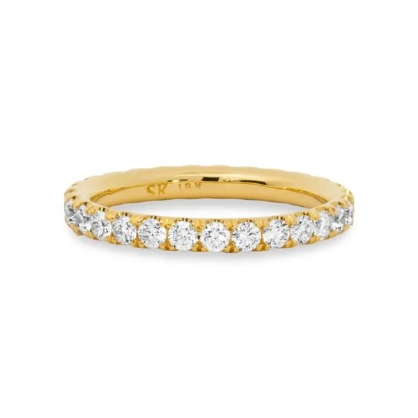 18K Yellow Gold 1.45 Carat Total Weight Diamond Band