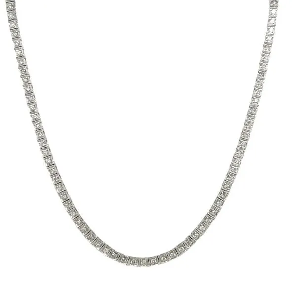 14K White Gold 2.5 ctw Diamond Tennis Necklace Paul Bensel Jewelers Yuma, AZ