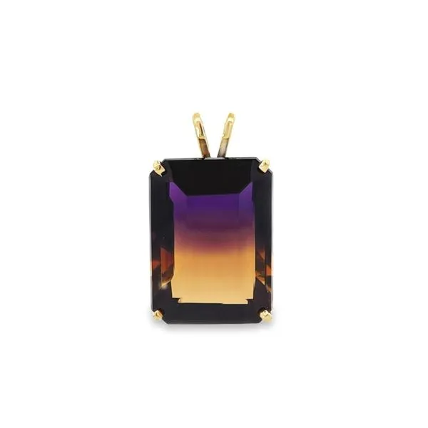 14K Yellow Gold Solitaire Style Ametrine Pendant Paul Bensel Jewelers Yuma, AZ
