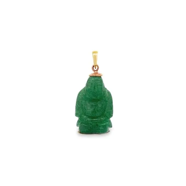 14K Yellow Gold Jadeite Buddha Pendant Paul Bensel Jewelers Yuma, AZ