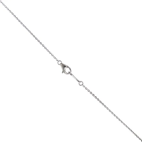 Platinum Vintage Diamond and Simulated Gemstone Necklace Image 2 Paul Bensel Jewelers Yuma, AZ