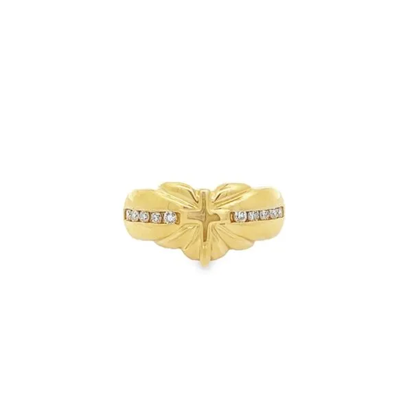 14K Yellow Gold 0.20 ctw Cross Ring Paul Bensel Jewelers Yuma, AZ