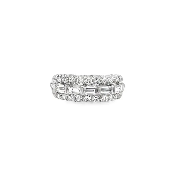 Platinum 1.45 ctw Antique Three Row Diamond Band Paul Bensel Jewelers Yuma, AZ