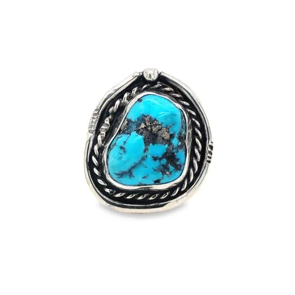 Sterling Silver Bezel Set Turquoise Ring Paul Bensel Jewelers Yuma, AZ