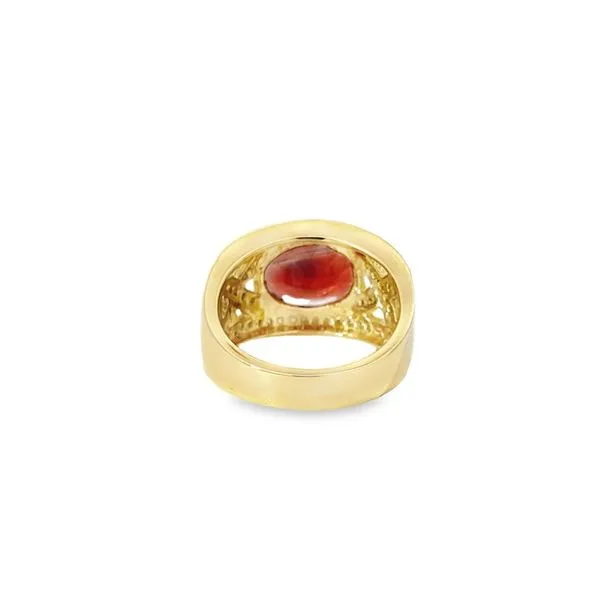 14K Yellow Gold Andesine and Diamond Fashion Ring Image 2 Paul Bensel Jewelers Yuma, AZ