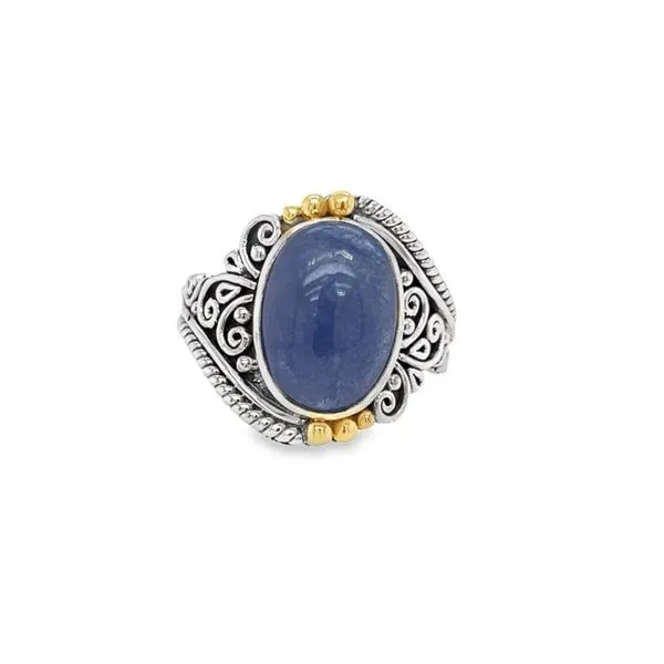 Sterling Silver and 18K Yellow Gold Tanzanite Fashion Ring Paul Bensel Jewelers Yuma, AZ