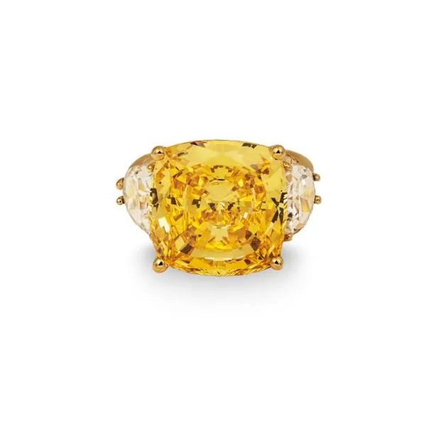 14K Yellow Gold Cubic Zirconia Three Stone Fashion Ring Paul Bensel Jewelers Yuma, AZ